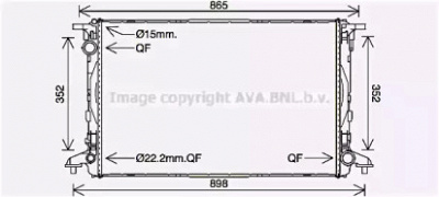 AVA QUALITY COOLING ai2412 -  Радиатор, охлаждение двигателя